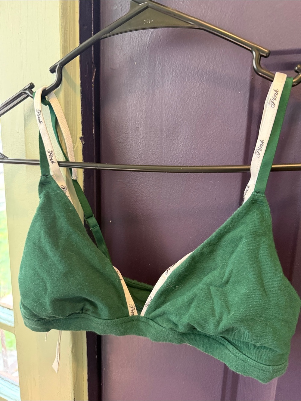 Victoria's Secret Gray and Green Bralette Duo - set of 2